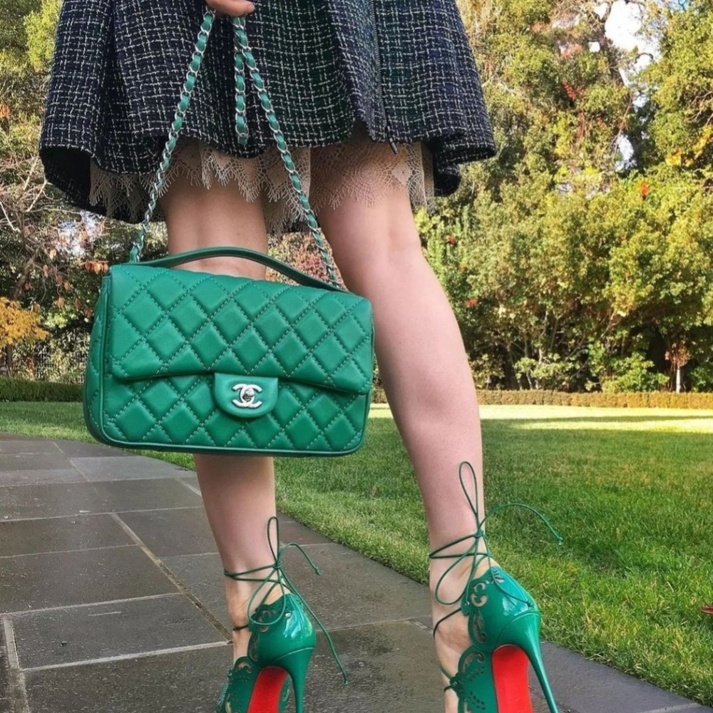 Authentic Chanel classic flap bag